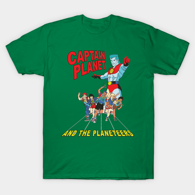 captain planet planeteers shirt